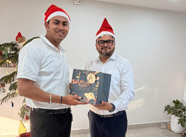 Solar technician with panels